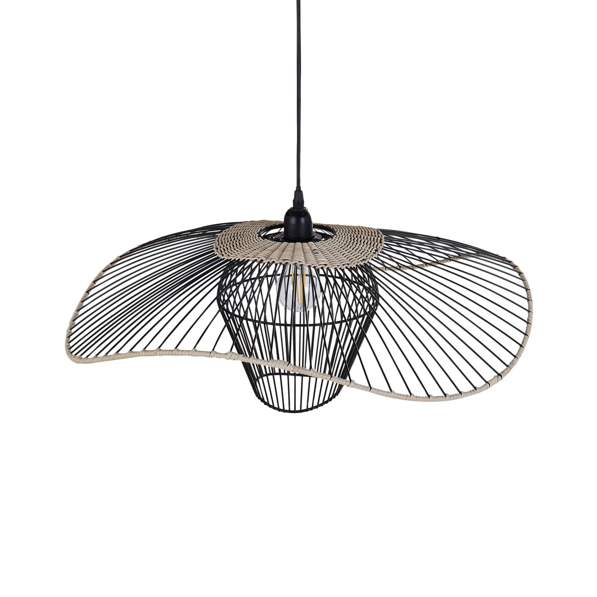 Lampa wisząca czarna LUNGA