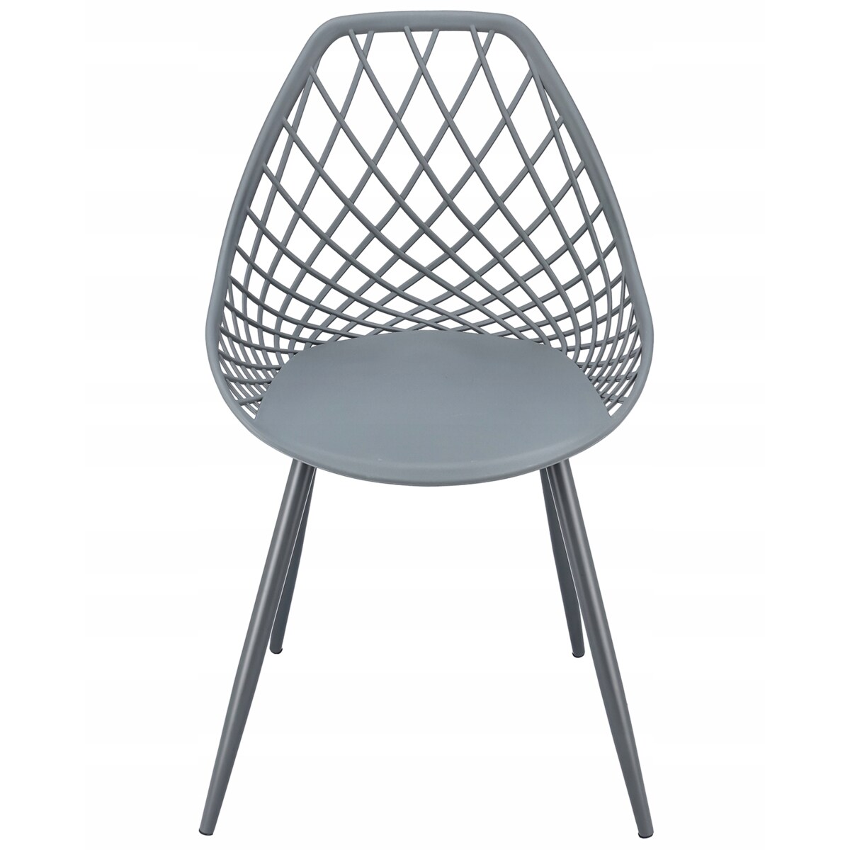 Krzesło ogrodowe plastikowe ARANDA szare
