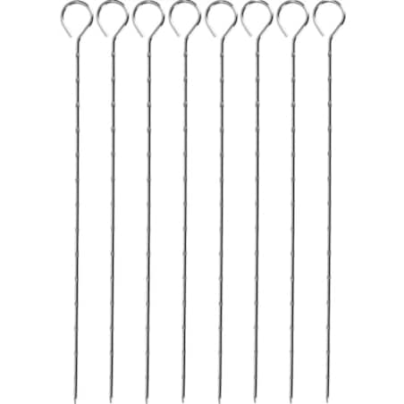 Szpikulec do szaszłyków stal nierdzewna 27 cm 8 szt