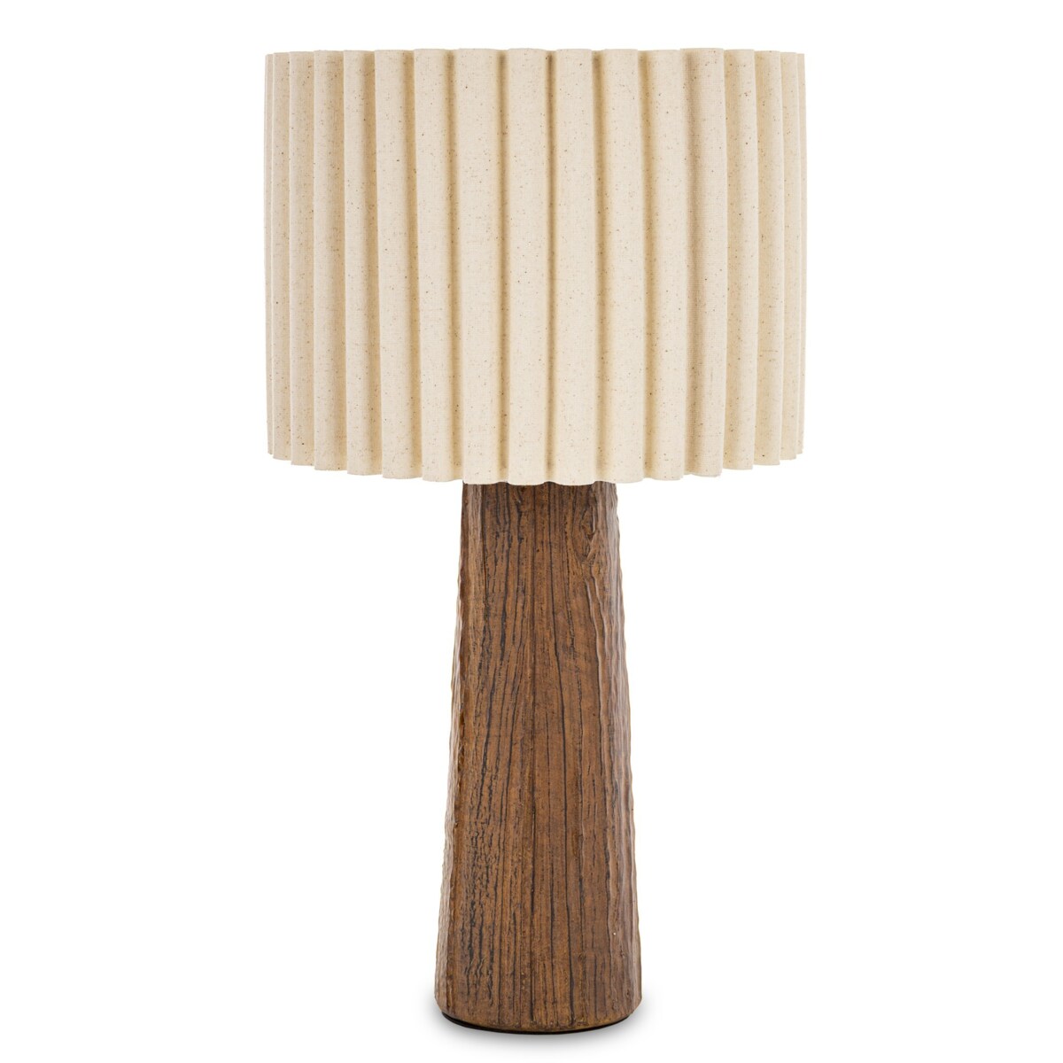 Lampa stołowa 45x25x25 cm TALLIA-3 brązowo-biała