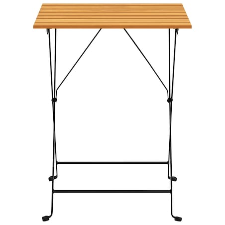 vidaXL Stolik bistro, 55x54x71 cm, lite drewno akacjowe