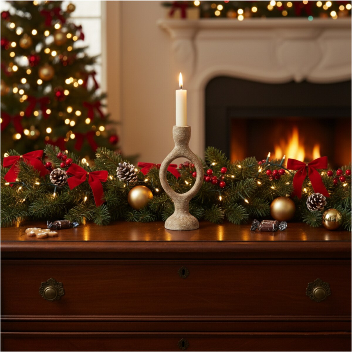 Świecznik Metalowy Na Jedną Świeczkę Uchwyt Na Świecę Stalowy Industrialny