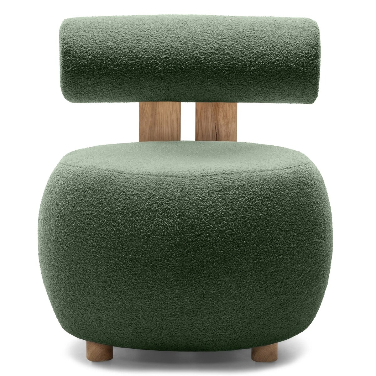 Fotel tapicerowany HANNI - II ciemnozielony 70x63x71 cm