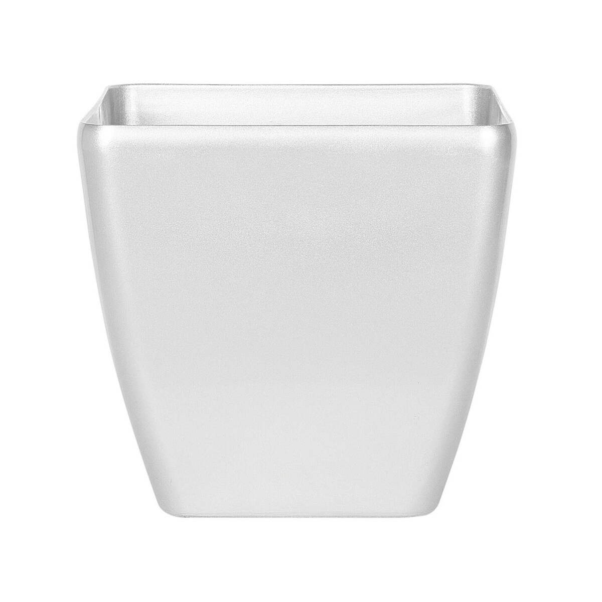 Zestaw 2 doniczek 42 x 42 x 41 cm srebrna ASTRAS