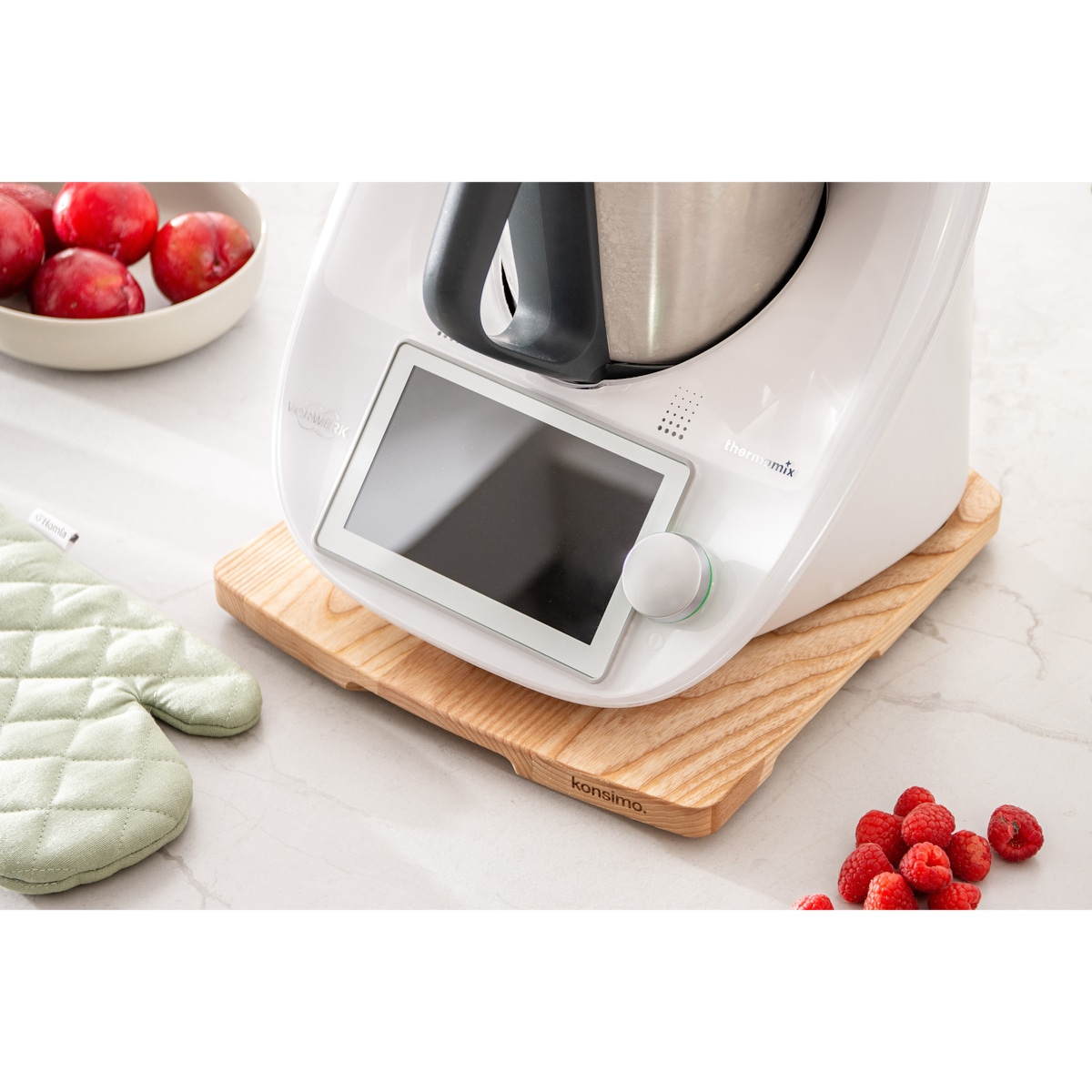 KONSIMO COQUERE Deska do Thermomixa, jesion olejowany