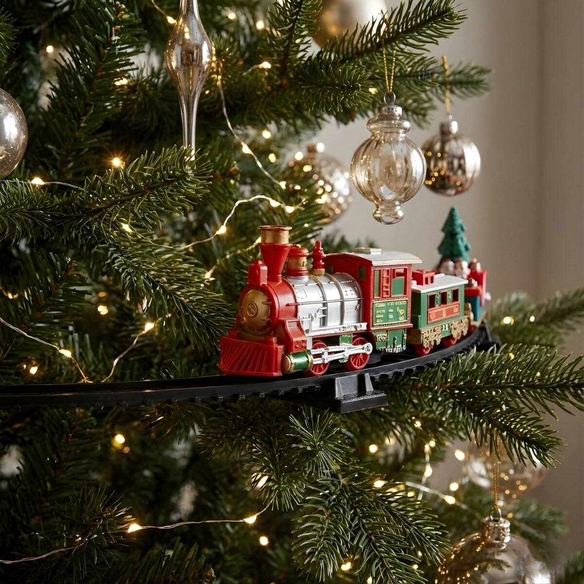 Świąteczna kolejka na choinkę, 23 elementy, Ø 87,5 cm