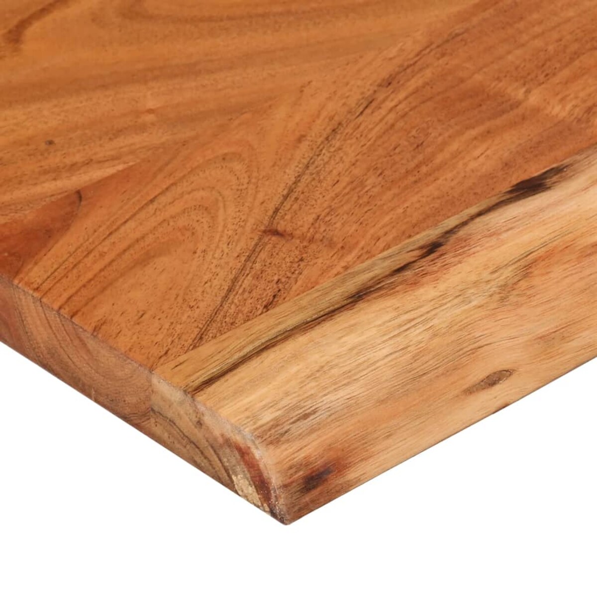 vidaXL Półka ścienna, 40x20x2,5 cm, drewno akacjowe, naturalna krawędź