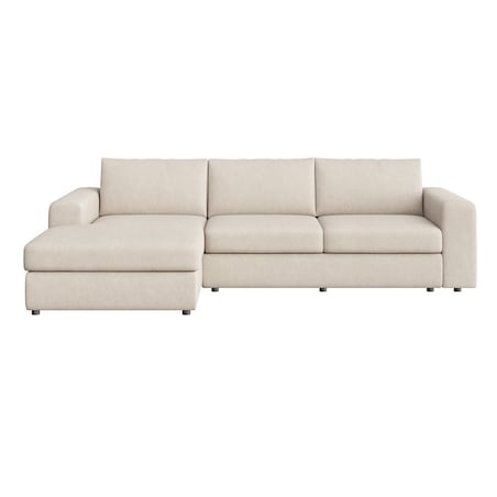 Sofa narożna lewa Baga XL jasno beżowa