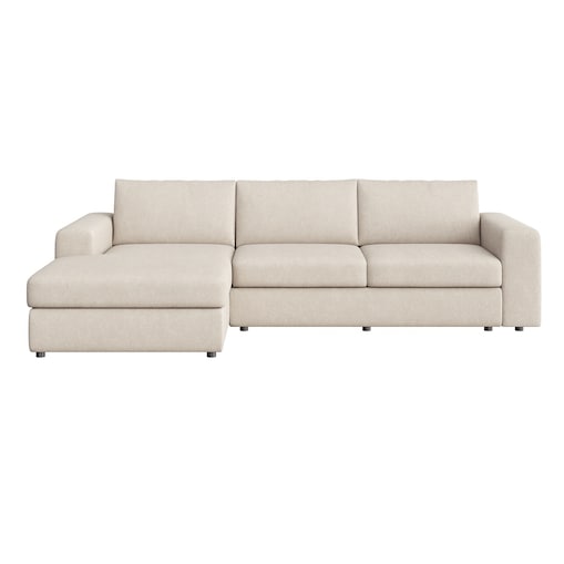 Sofa narożna lewa Baga XL jasno beżowa