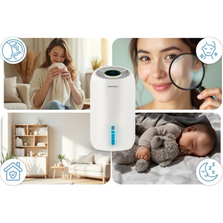 Osuszacz powietrza pochłaniacz wilgoci timer led Berdsen