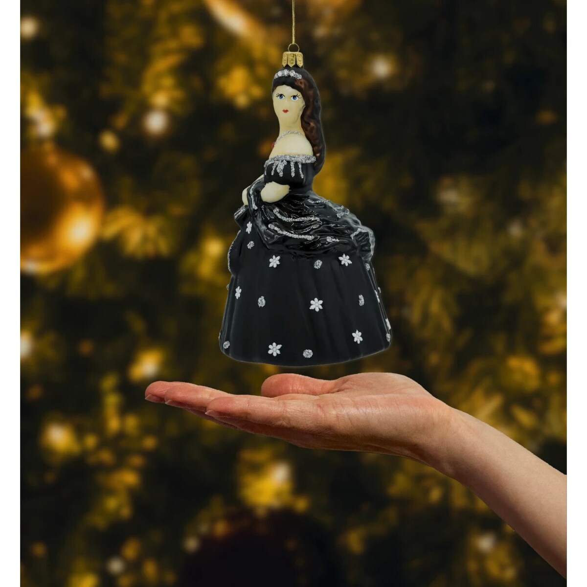 Bombka choinkowa szklana: Księżniczka Sisi w czerni