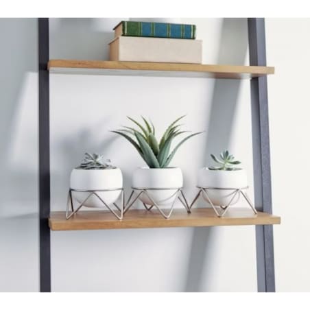 Zestaw 3 doniczek (biało-srebrny) Potsy Umbra