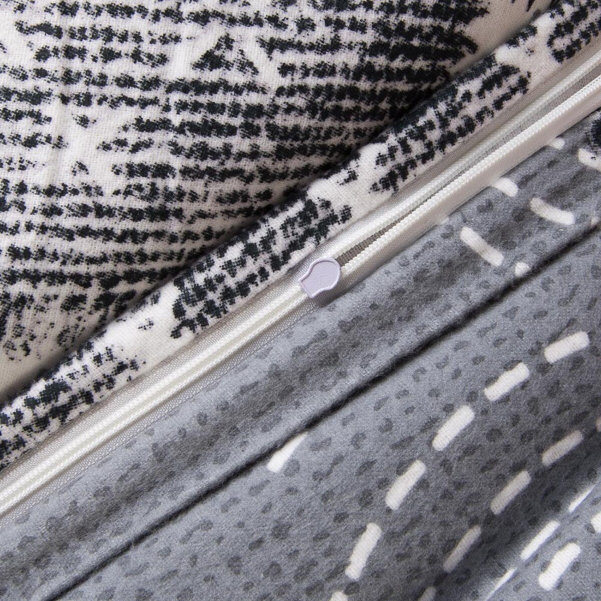 Pościel flanelowa 180x200 Ardela Grey kratka szara, Flanelove