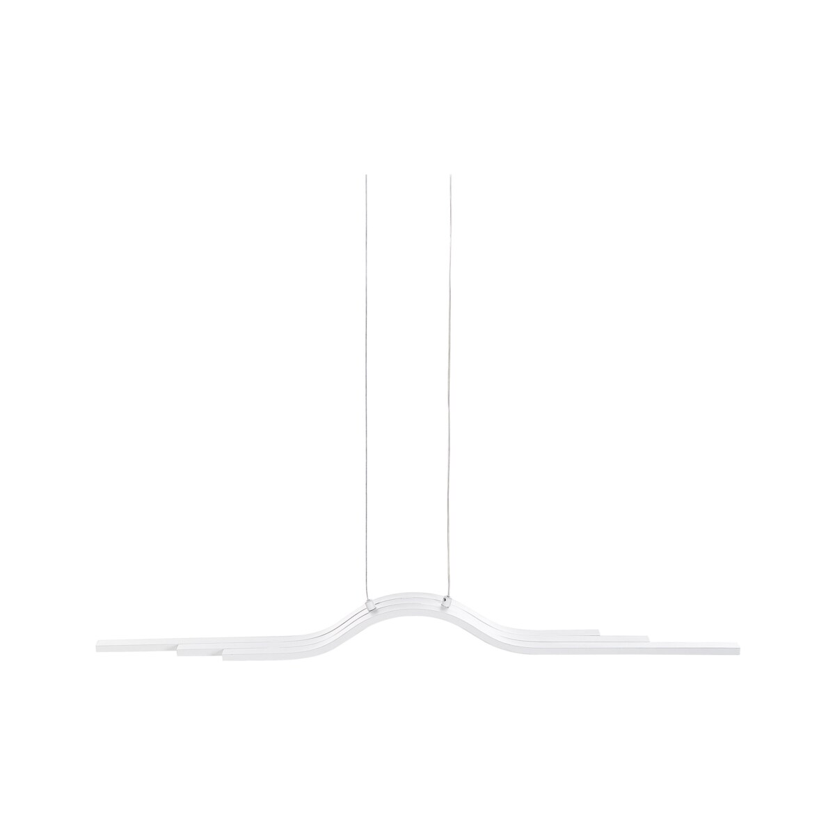 Lampa wisząca LED metalowa biała HONGU