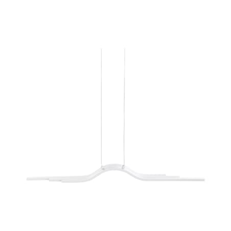 Lampa wisząca LED metalowa biała HONGU