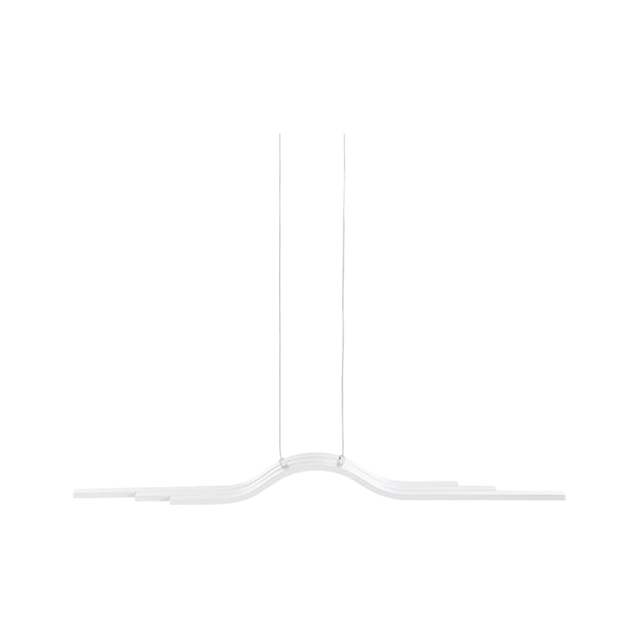 Lampa wisząca LED metalowa biała HONGU