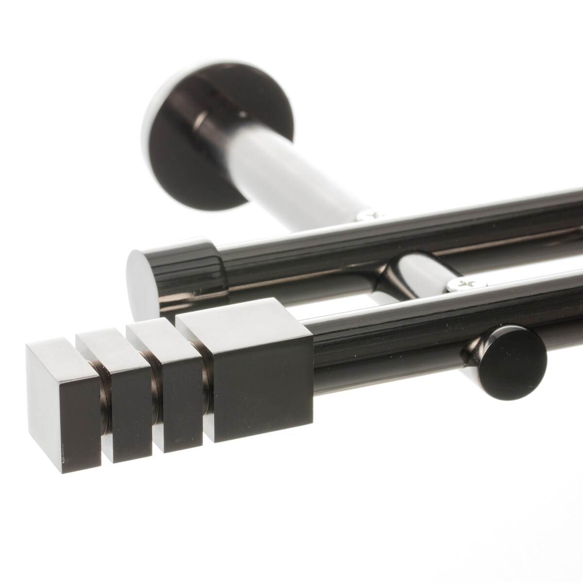 Karnisz podwójny Nordic tytan 200 cm, 200 cm