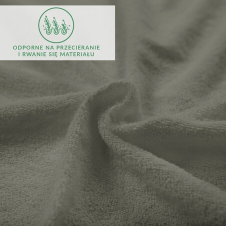 Prześcieradło z bawełny frotte z gumką 120x200 kolor szary PREMIUM