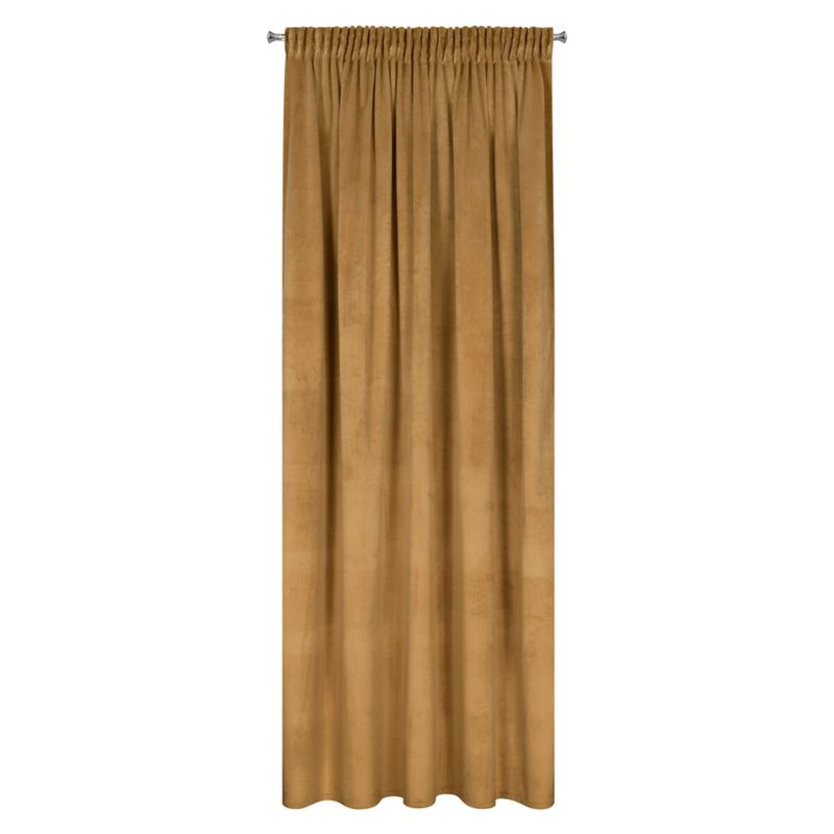 Zasłona Welur Velvet na Taśmie 140 x 270 cm Złota Półzaciemniająca Glamour