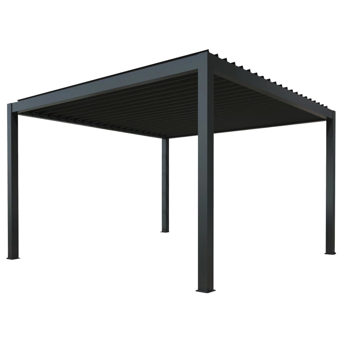 Pergola ogrodowa elektryczna Luxe 3x4m LED antracytowa