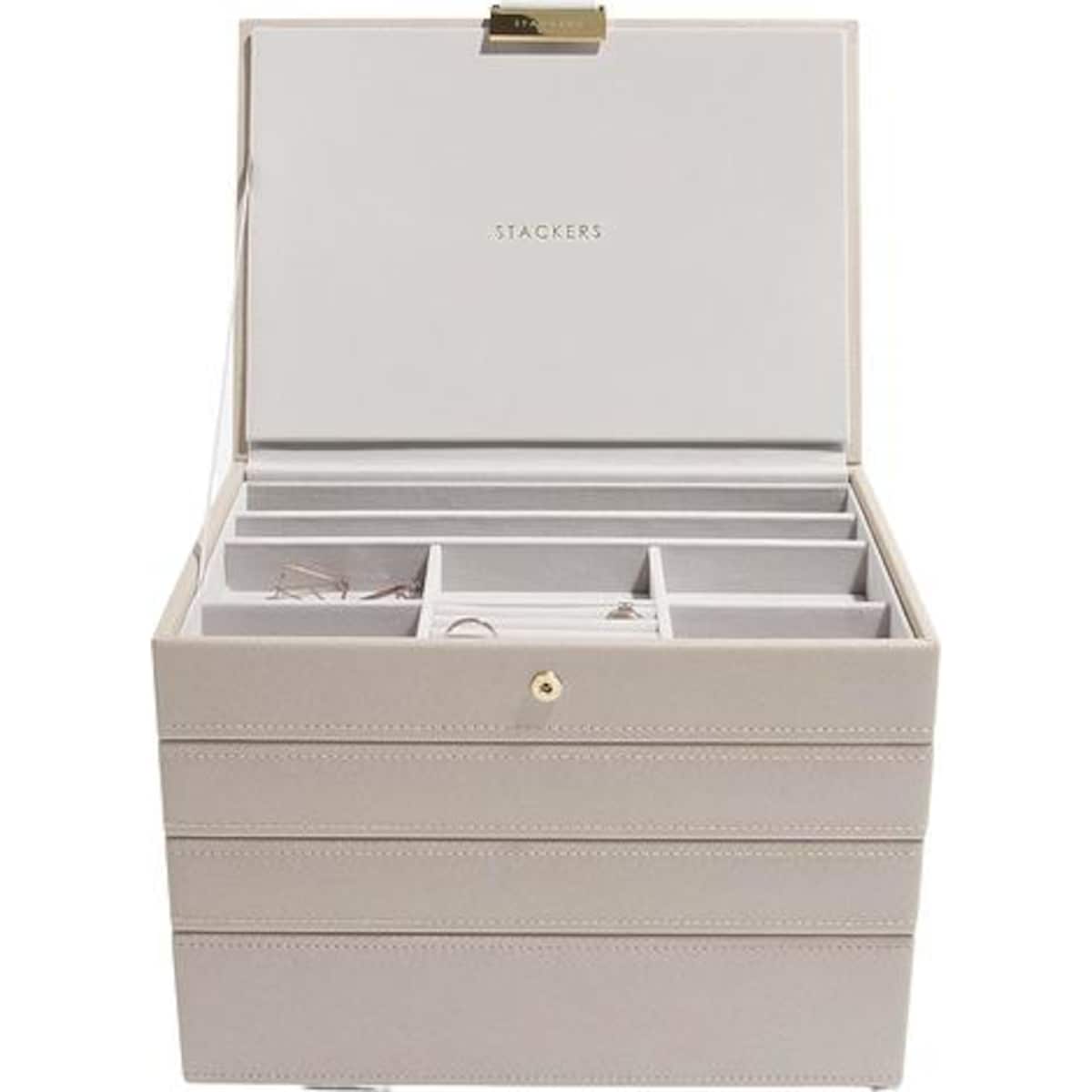 Szkatułka na biżuterię Stackers poczwórna classic taupe