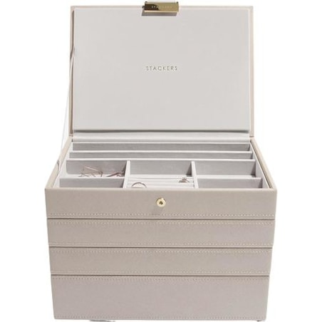 Szkatułka na biżuterię Stackers poczwórna classic taupe