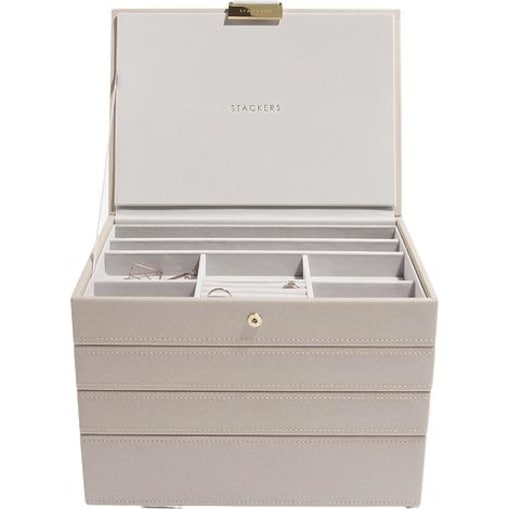 Szkatułka na biżuterię Stackers poczwórna classic taupe