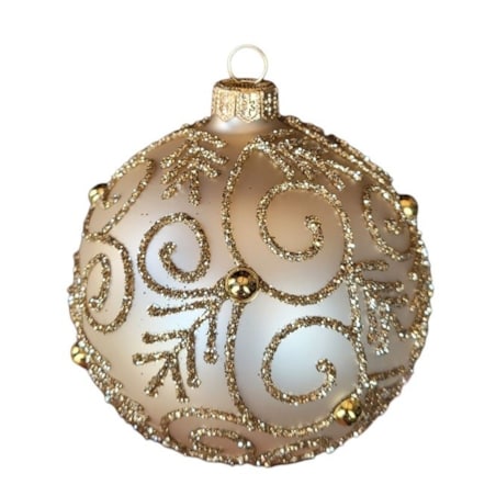 Bombka szklana 4 szt. SUSURRO złote Ø 100 mm