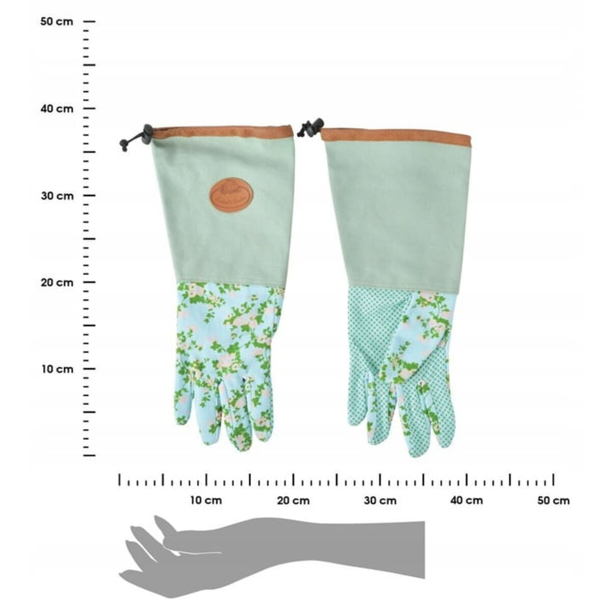 Rękawice Ogrodowe Długie Damskie do Róż Rękawiczki Ochronne