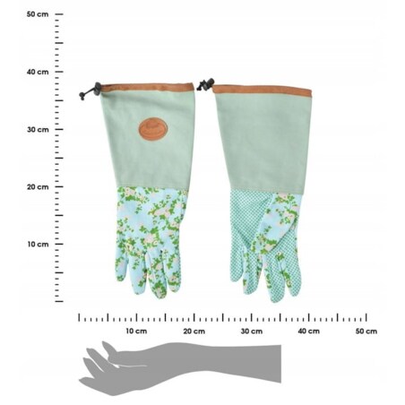 Rękawice Ogrodowe Długie Damskie do Róż Rękawiczki Ochronne