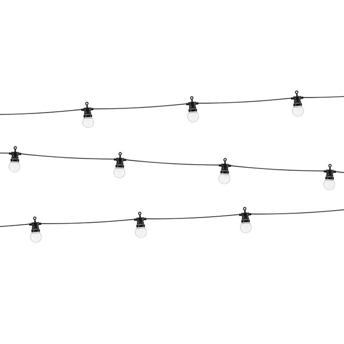 Lampki dekoracyjne LED, czarny, 5 m, brak możliwości łączenia