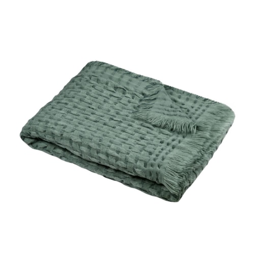 Pled ALFIE, szałwiowy, 130 x 150 cm