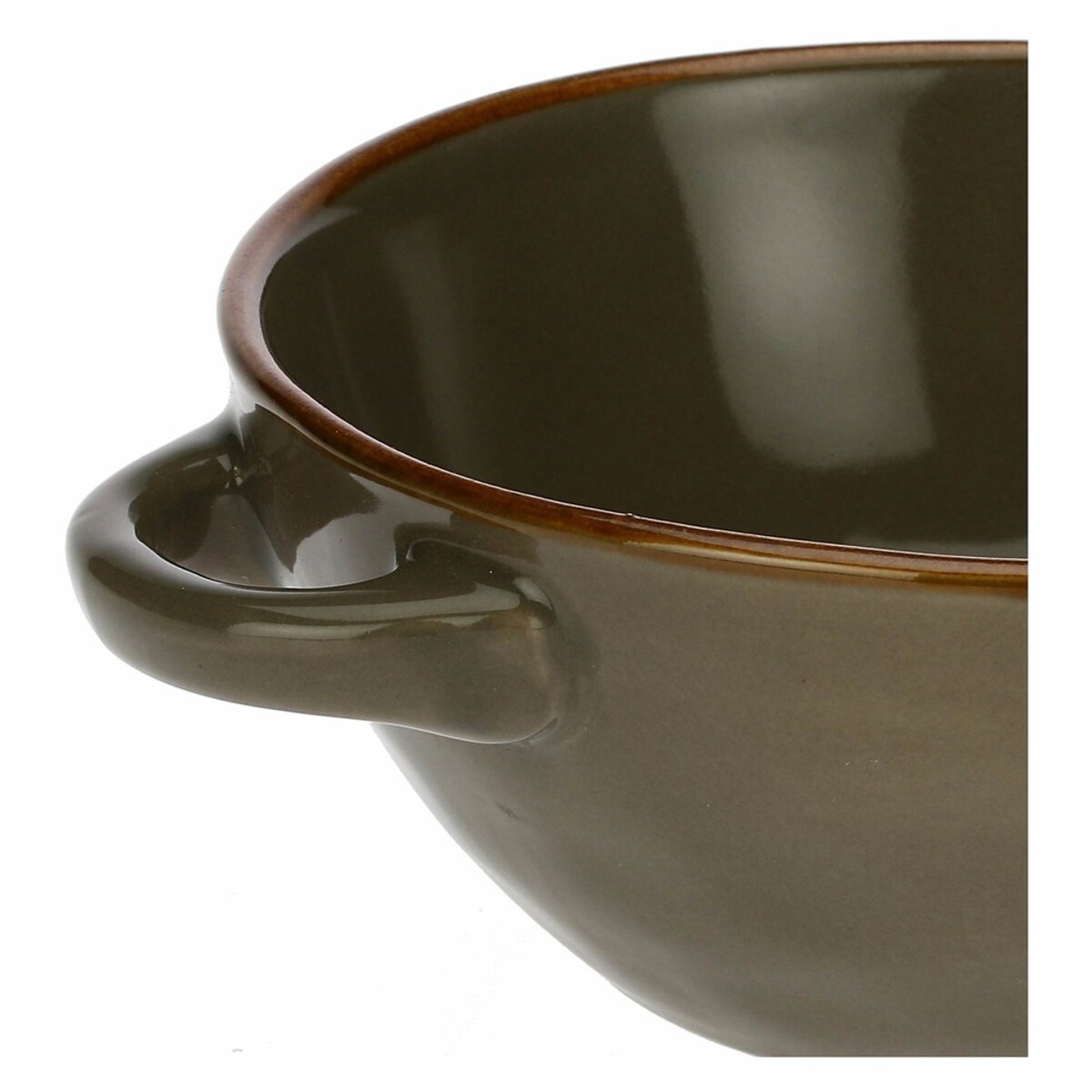 Zestaw 4 misek do zupy Concerto Grigio Tortora - Szaro-brązowy, 600 ml