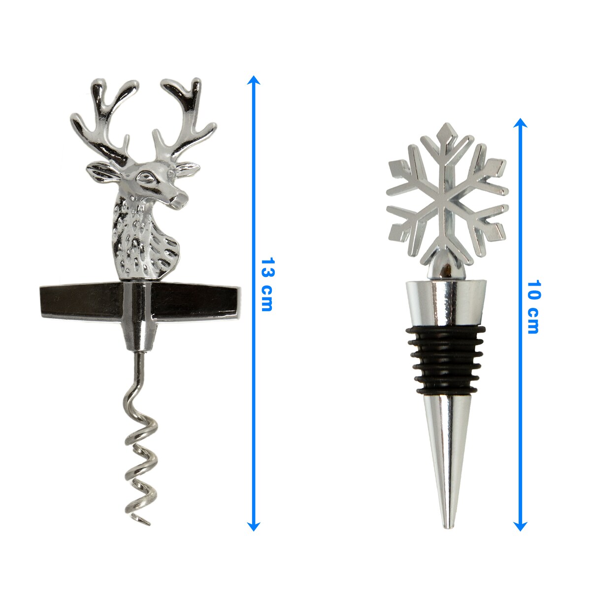 Korkociąg Do Wina Korek Świąteczny Renifer Otwieracz Metalowy Zestaw