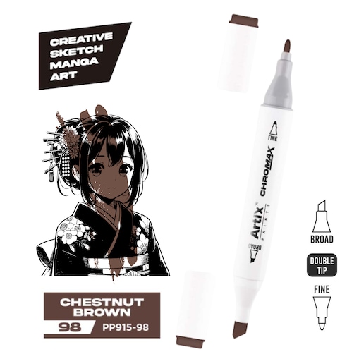 dwustronny marker kreatywny artix pp915-98 chestnut brown