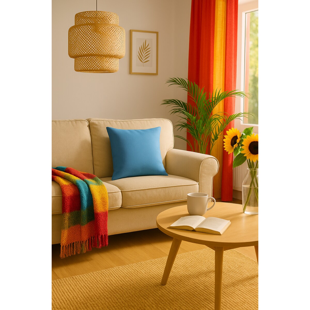 Poszewka ozdobna, bawełniania, LORIS, 40 x 40 cm