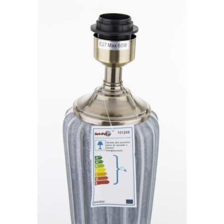 Lampa ceramiczna 86x38x38 cm beżowa DIGOMINA