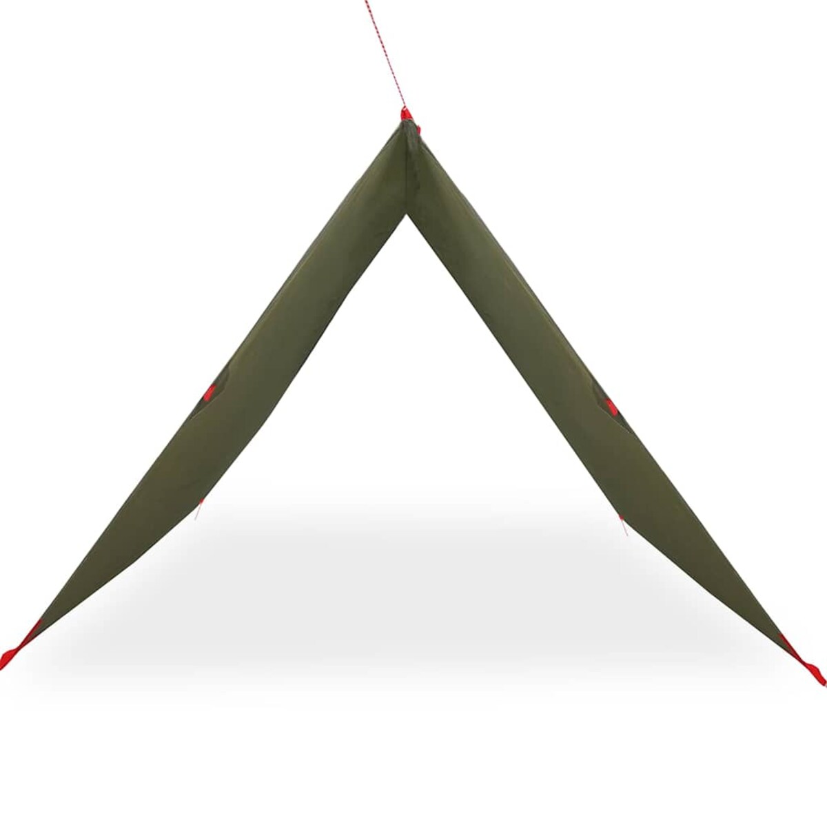 vidaXL Płachta biwakowa, oliwkowa, 366x306 cm, wodoszczelna