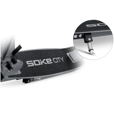 Hulajnoga miejska składana Soke City szara