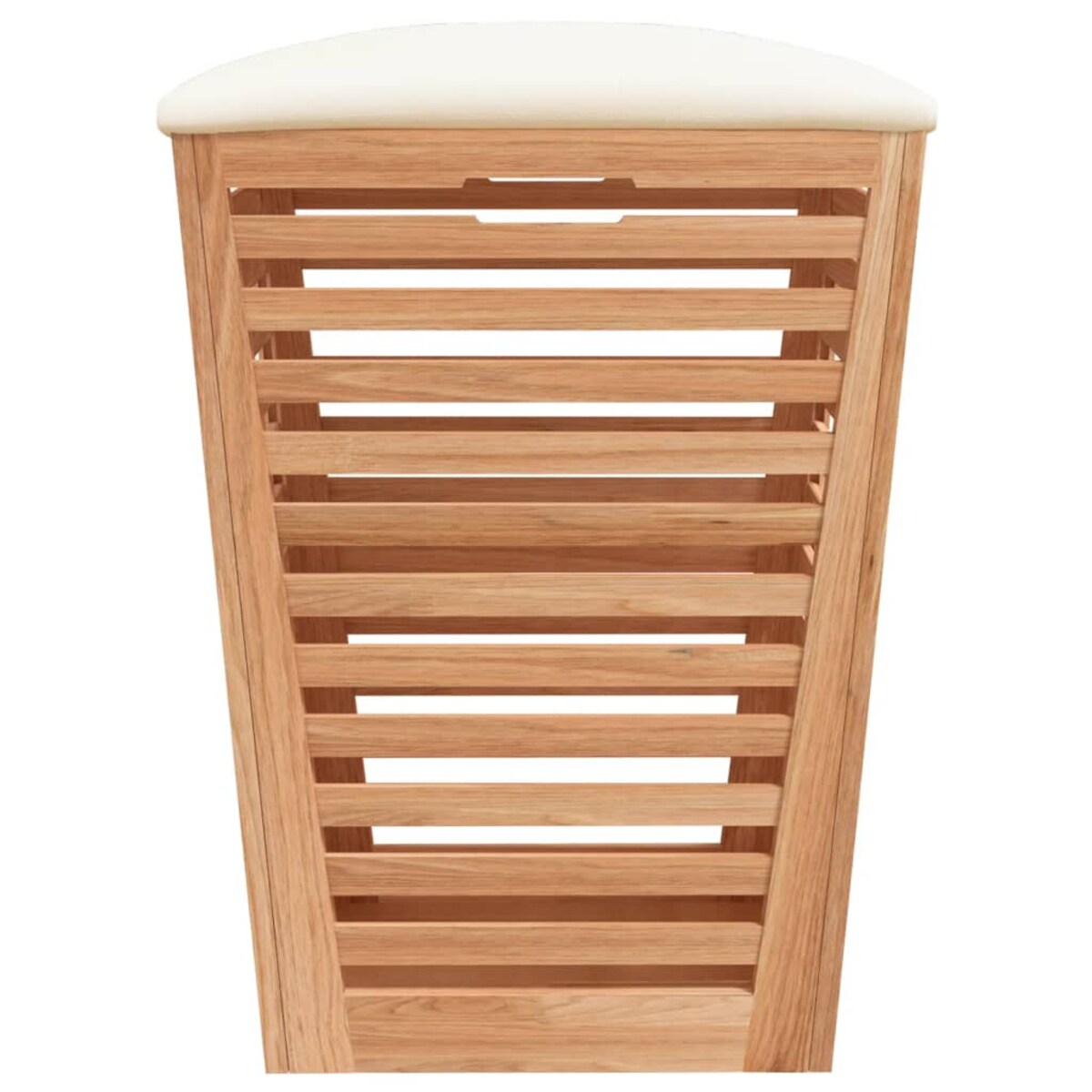 vidaXL Stołek do łazienki, 40,5x40,5x56 cm, lite drewno orzechowe