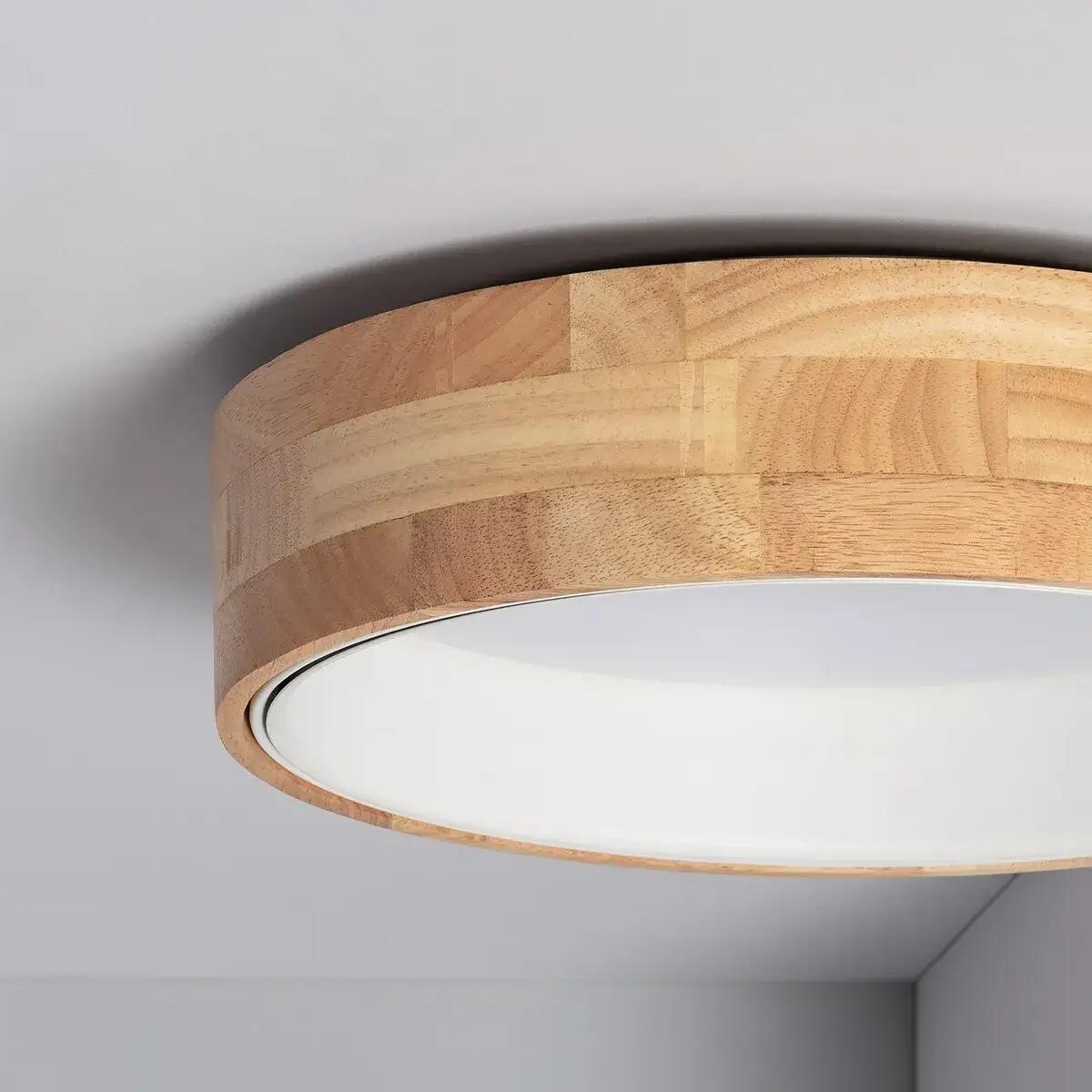 Natynkowa lampa Nature ABR-PLODV-B-15W-CCT Abruzzo LED 15W 2700-6500K biały drewniany