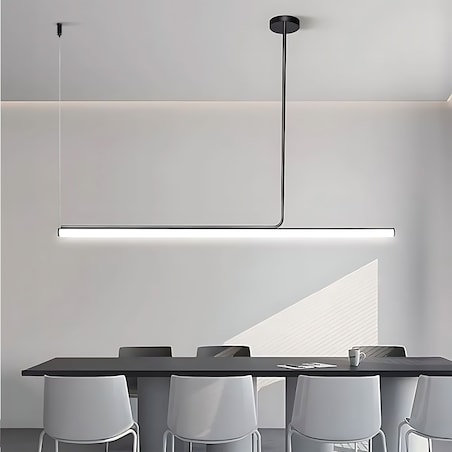 Lampa Sufitowa Wisząca Led App1660-Cp 140Cm Czarny, Metal
