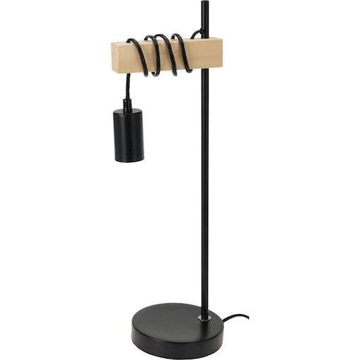 Lampka na biurko loft, żarówka na kablu, Ø 14 x 50 cm