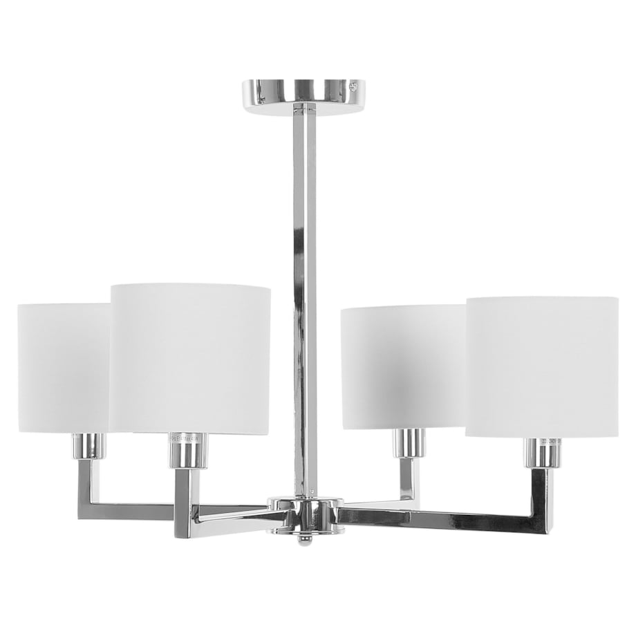 Lampa wisząca 4-punktowa metalowa biała SHAPKINA