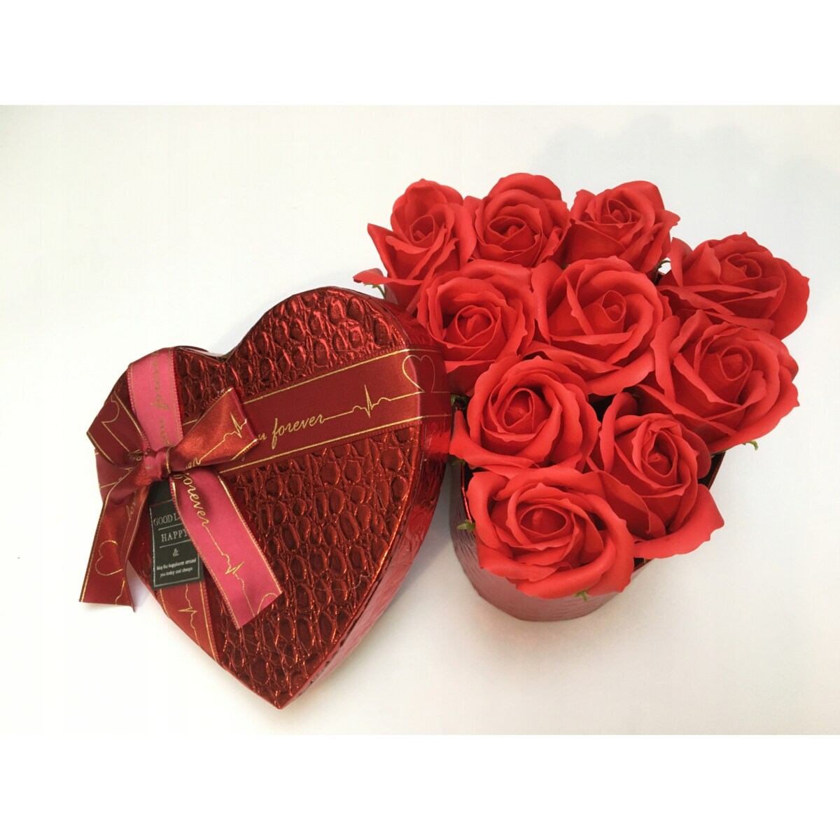 WALENTYNKI UPOMINEK dla KOBIET UKOCHANEJ flower box MYDLANE pachnące kwiaty