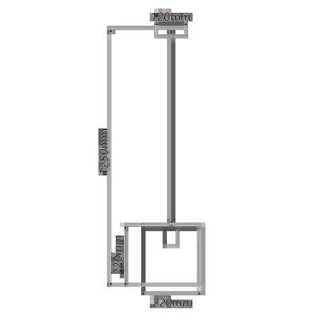 metalowa lampa wisząca, e27 jednopunktowa loft 120 cm