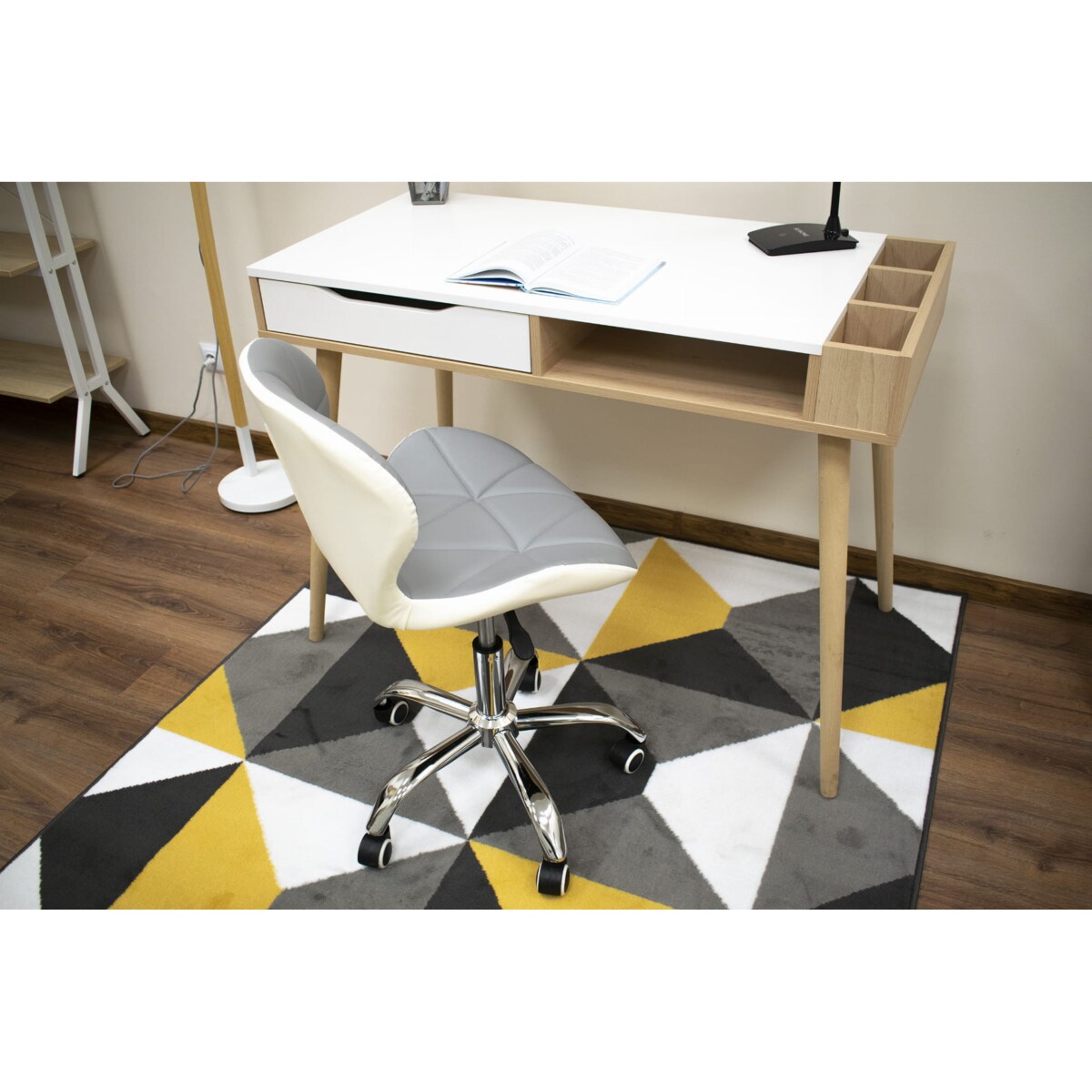 Krzesło Obrotowe Do Jadalni Kuchni Salonu Pokoju Szare