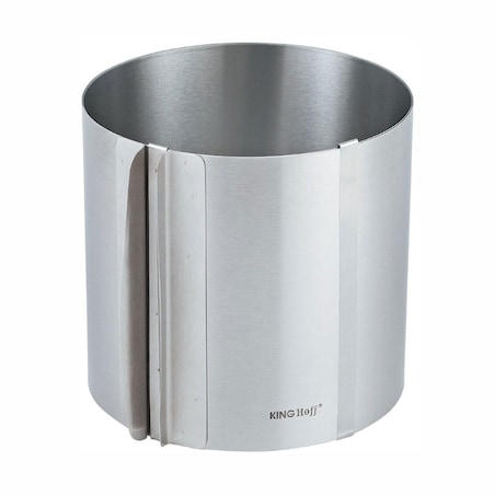 Obręcz forma do tortów regulowana 16-30x15cm KINGHOFF