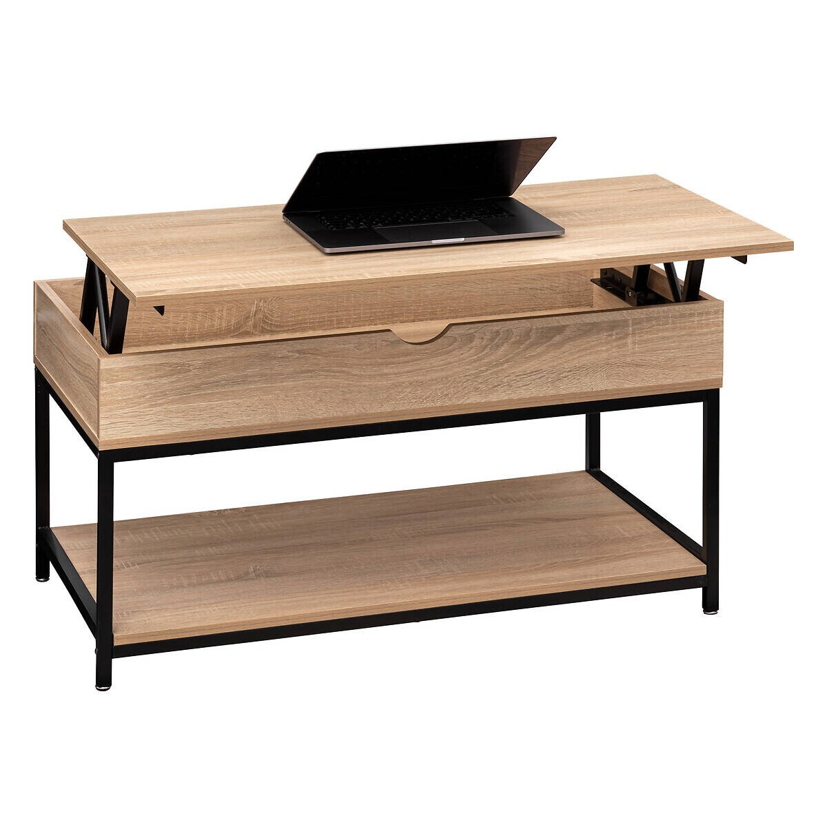 Stolik kawowy podnoszony blat ALIAJ, 95 x 50 x 51 cm