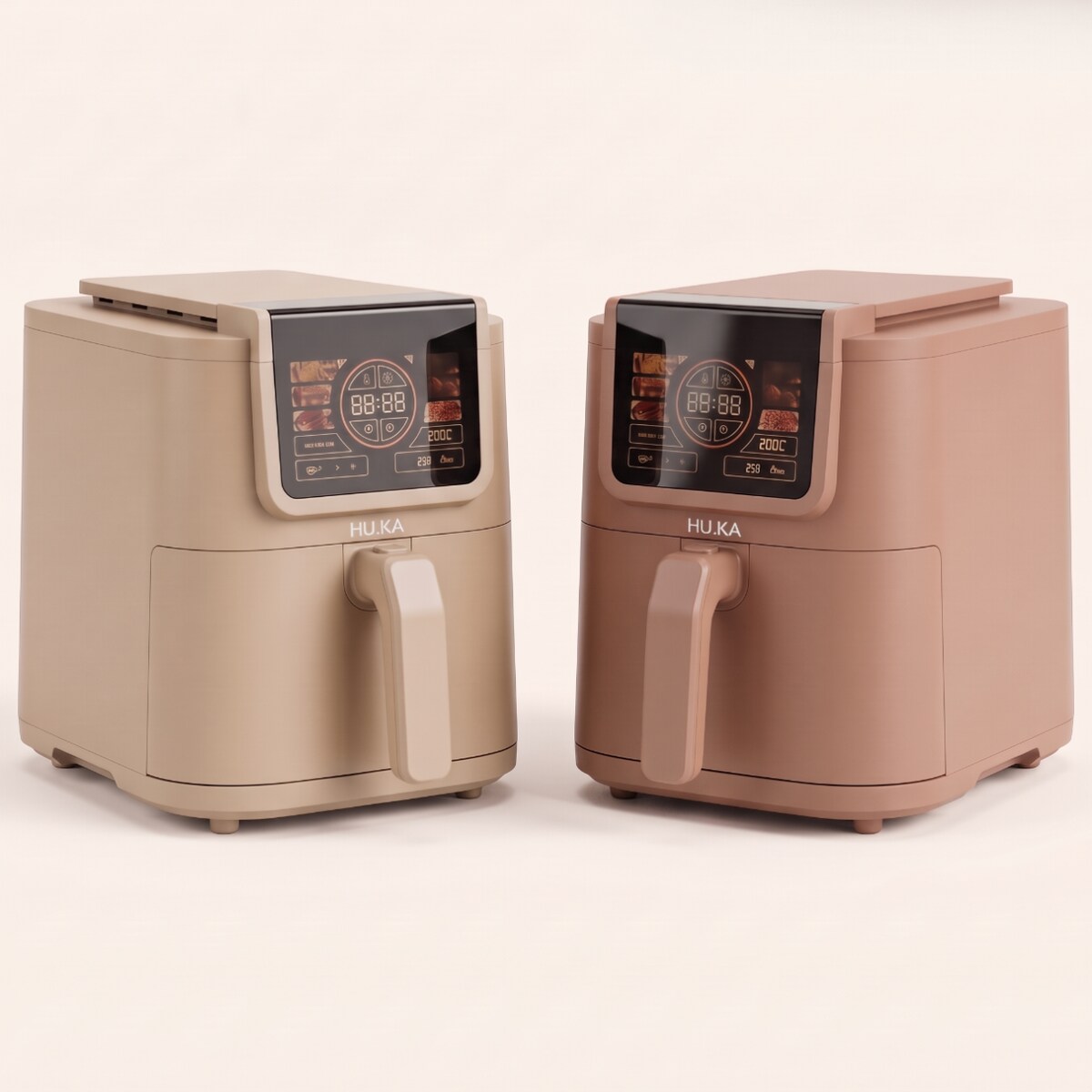 Frytkownica beztłuszczowa Air Fryer 5 L 1500 W HU.KA CrunchUp - Dune Sand